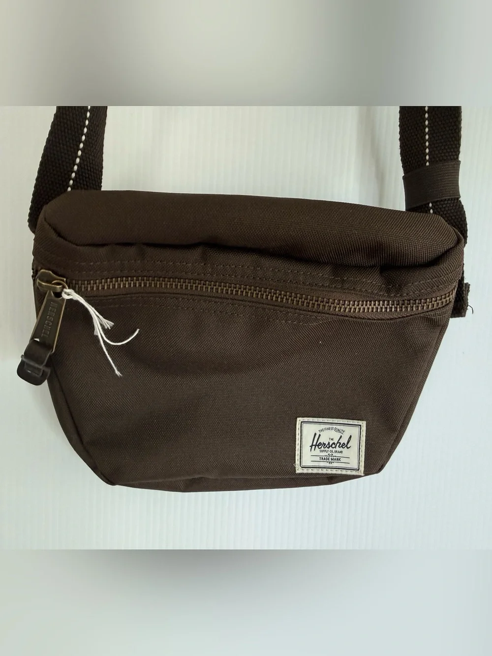 HERSCHEL Brown Canvas Hip Bag